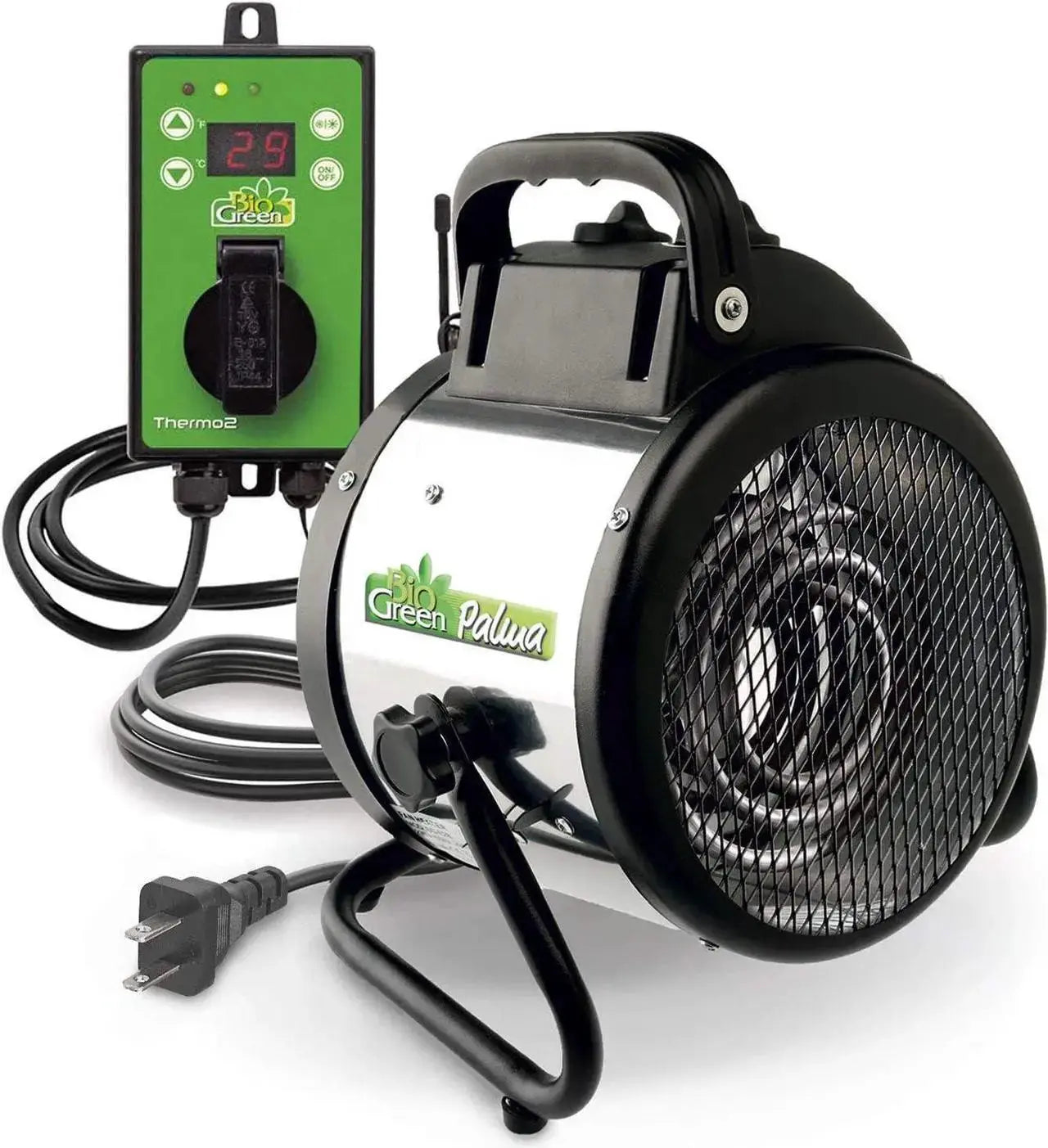 Bio Green Electric Greenhouse Heater & Fan with Digital Thermostat PALMA, 5120 BTU Bio Green