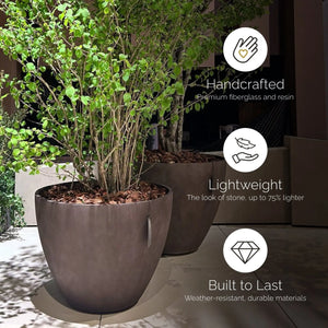 Cosapots Lupo Tapered Round Planter Cosapots