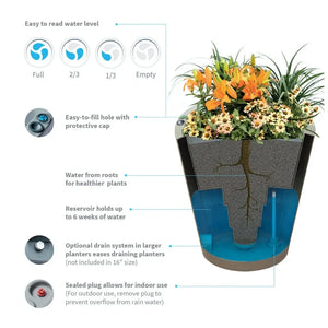 Crescent Garden Self-Watering Dot Planter Crescent Garden