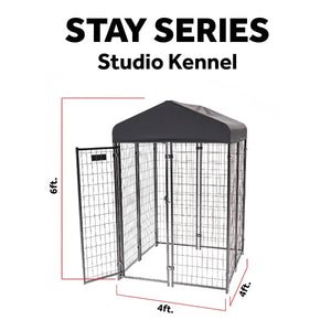 Lucky Dog® STAY Series® 4'L x 4'W Studio Kennel Lucky Dog ®