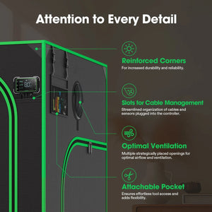 Vivosun Grow Tent Pro 4x4 P448, 4-8 Plants Use Vivosun