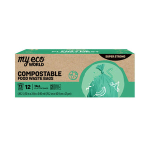 Compostable Food Waste Bags - 13 Gal MyEcoWorld