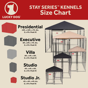 Lucky Dog ® STAY Series™ Executive Kennel (8'x8'x6') Lucky Dog ®