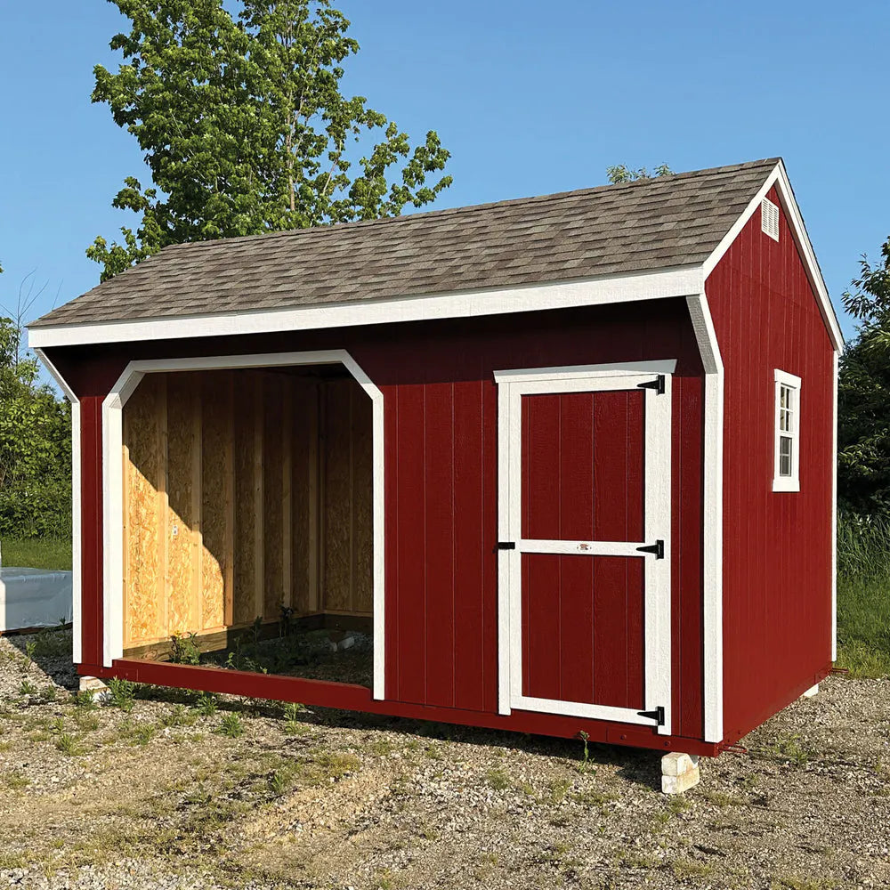 Value Animal Run-In Shelter With Tack Room by Little Cottage Co.