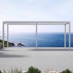 Mirador 111DA 10'x20' White Pergola -Orenza Living