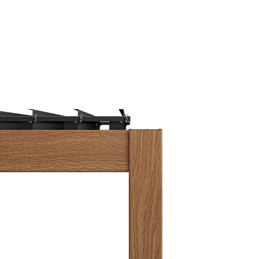MIRADOR 111S 10'x20' CHERRY OAK PERGOLA-Orenza Living