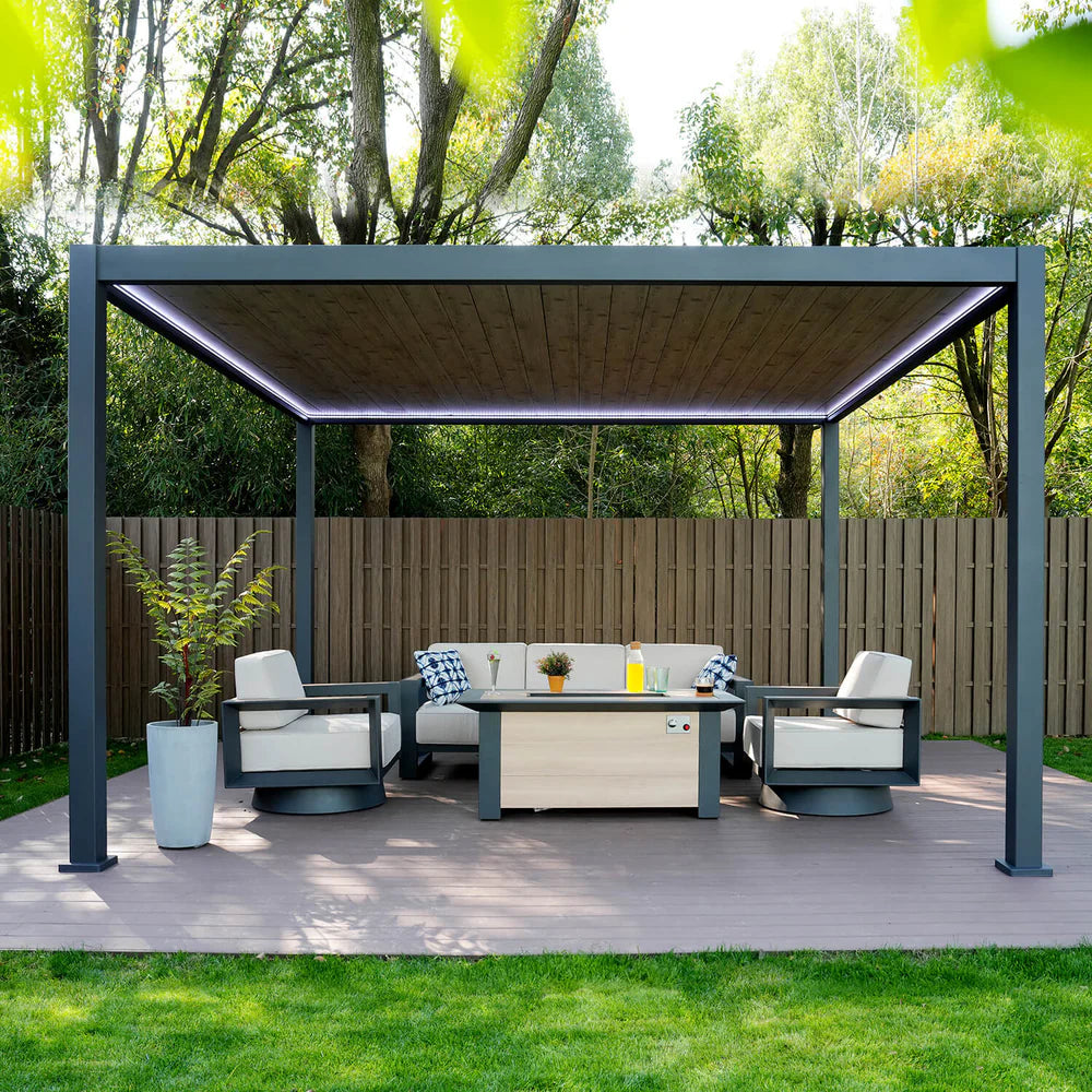 Mirador  12'x13' 111A LED Gazebo Mirador Outdoor