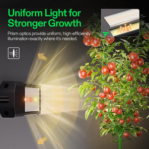 Vivosun LumaRay Side Lights (4-Bar), Full Spectrum LED Bar Lights Vivosun