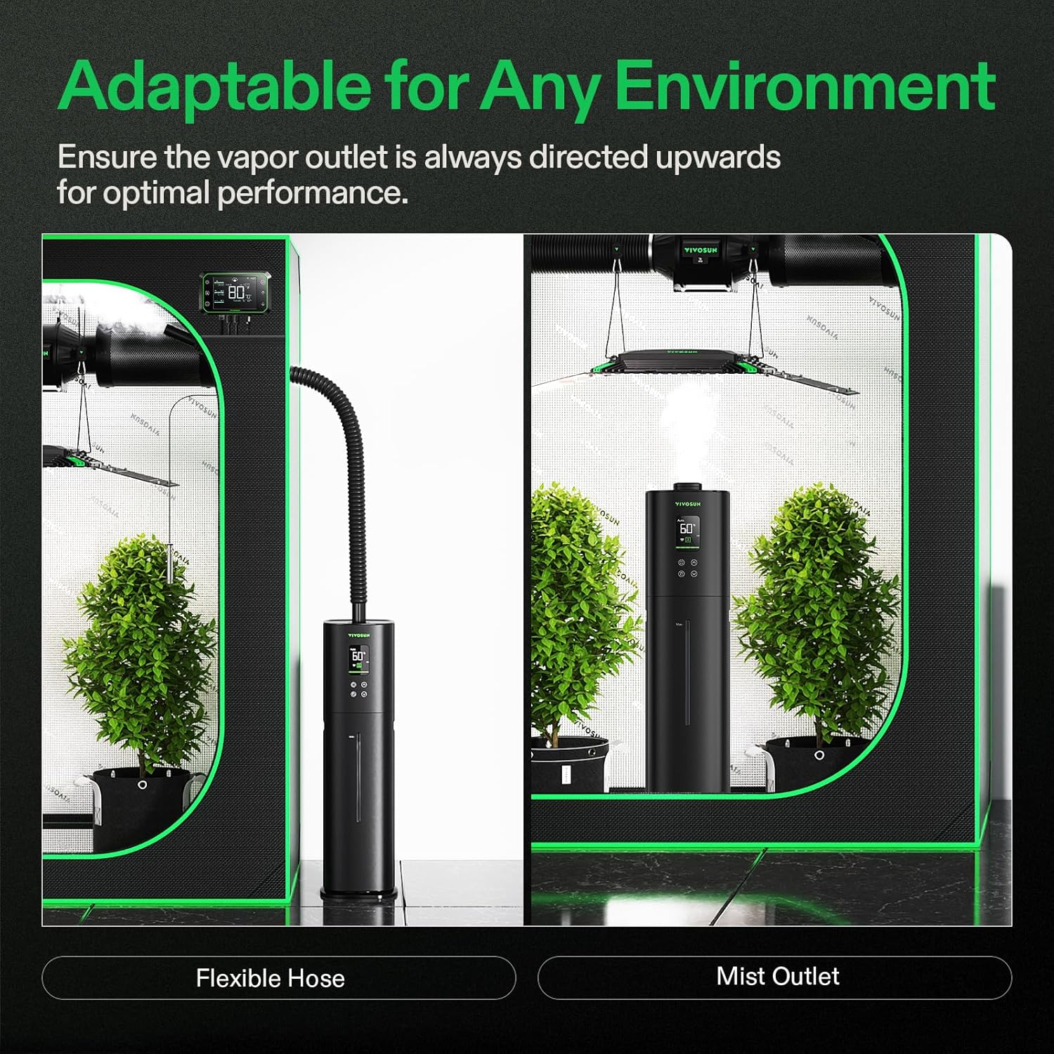 Vivosun AeroStream H09 Intelligent Wi-Fi Humidifier, 2.38 Gal / 9 L Vivosun