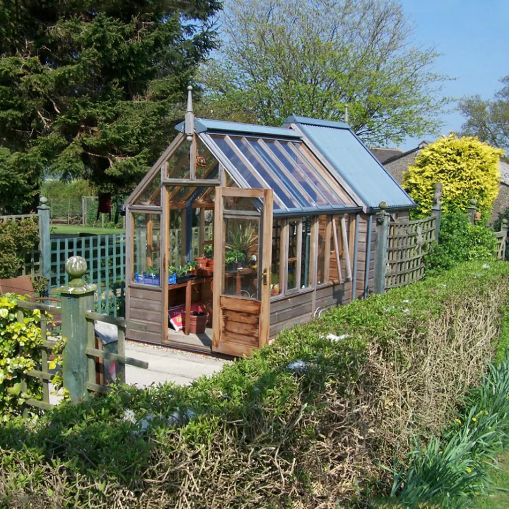 Gabriel Ash Rosemoor Combo Greenhouse/Shed Kit with Tempered Glass and Red Cedar Wood Frame Gabriel Ash