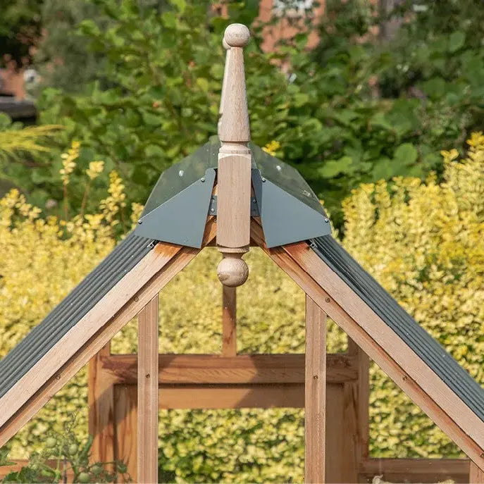 Gabriel Ash Rosemoor Greenhouse Kit 6 x 10 ft. with Tempered Glass Panels Red Cedar Wood Frame and Cold Frame Option Gabriel Ash