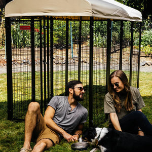 Lucky Dog® STAY Series® 4'W x 8'L Villa Kennel Lucky Dog ®