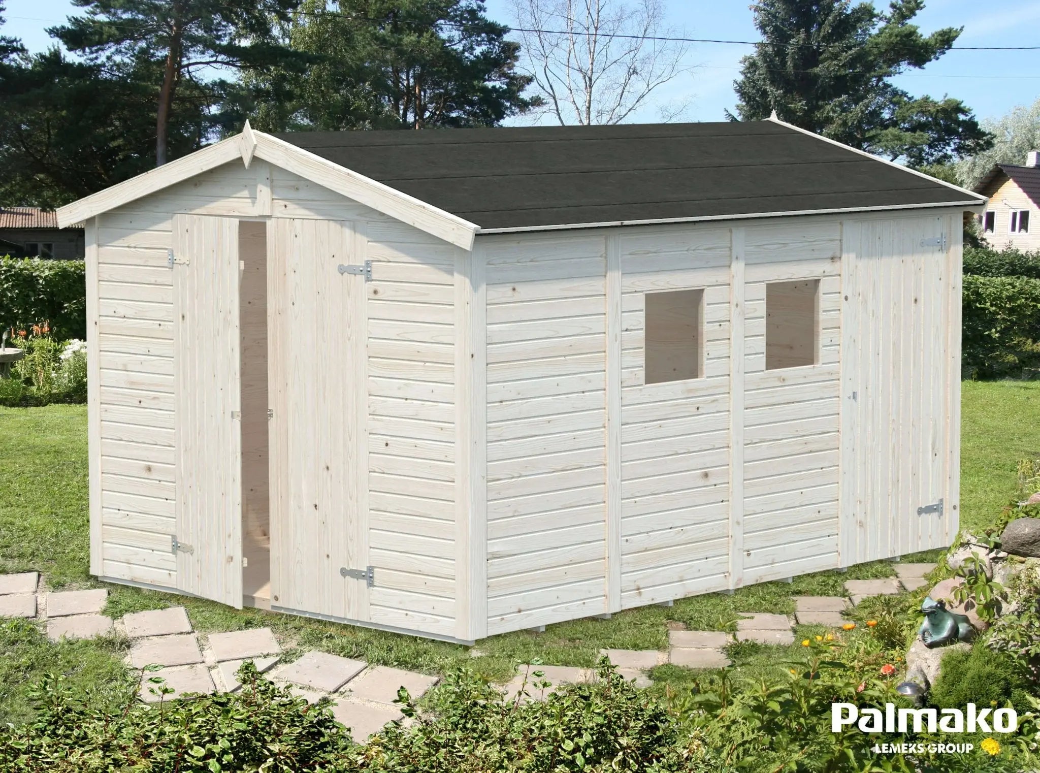 Palmako Dan 9x12 Wood Shed Kit Palmako