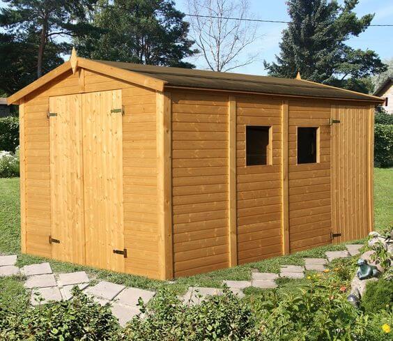 Palmako Dan 9x12 Wood Shed Kit
