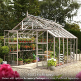 Rhino Premium Greenhouse Kit 10 x 16 ft. with 4mm Toughened Safety Glass Panels and Aluminum Frame Rhino Greenhouse