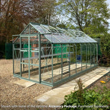 Rhino Premium Greenhouse Kit 8 x 16 ft. with 4mm Toughened Safety Glass Panels and Aluminum Frame Rhino Greenhouse