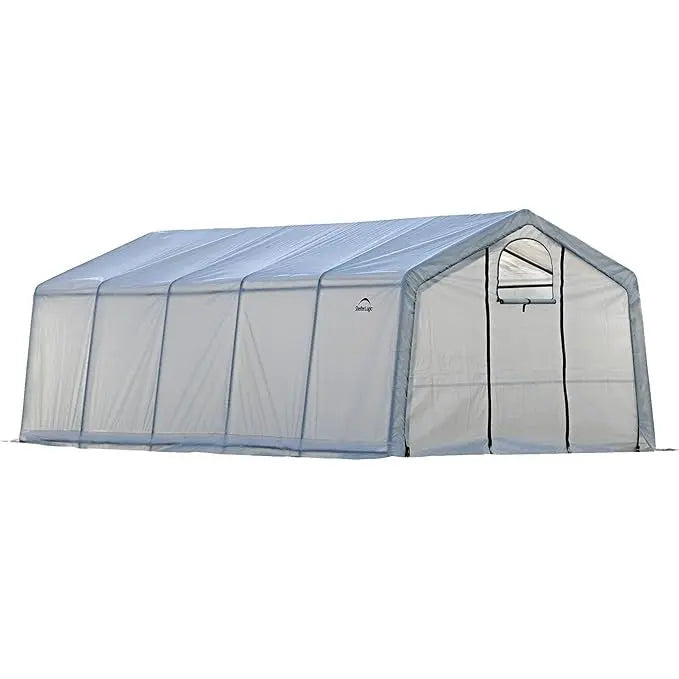 ShelterLogic GrowIT Peak DIY Greenhouse Kit 12 ft. Wide with Translucent Polyethylene Cover and Steel Frame Shelter Logic