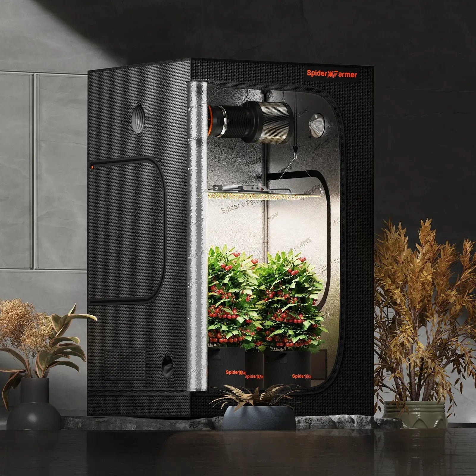 Spider Farmer 4.6’x2.3’x6.5’ Indoor Grow Tent for Hydroponics Spider Farmer