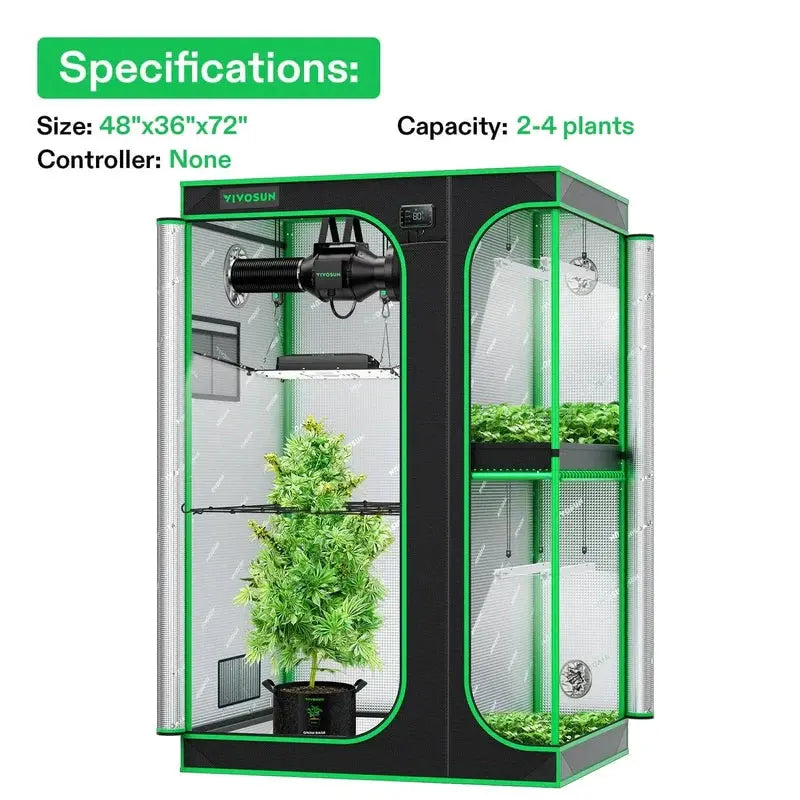 Vivosun Smart 2-in-1 Grow Tent Kit GIY-SGS-43 Vivosun