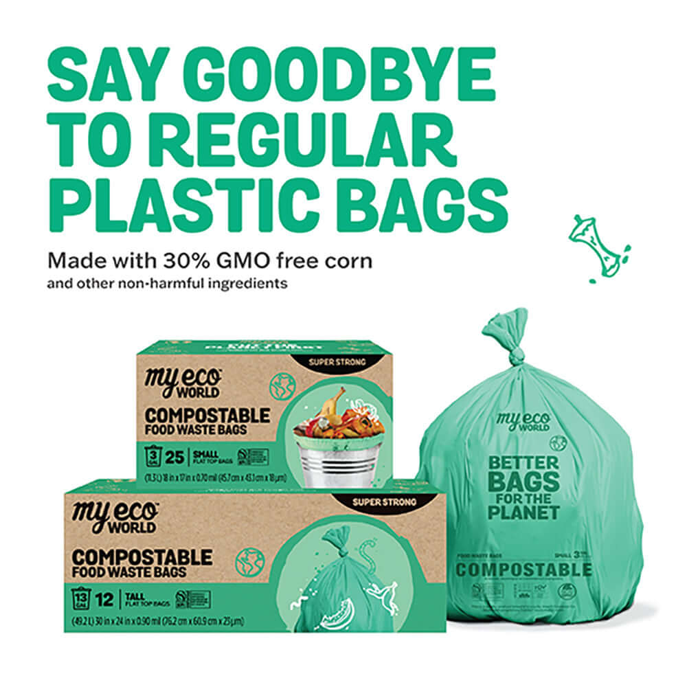 Compostable Food Waste Bags - 13 Gal MyEcoWorld