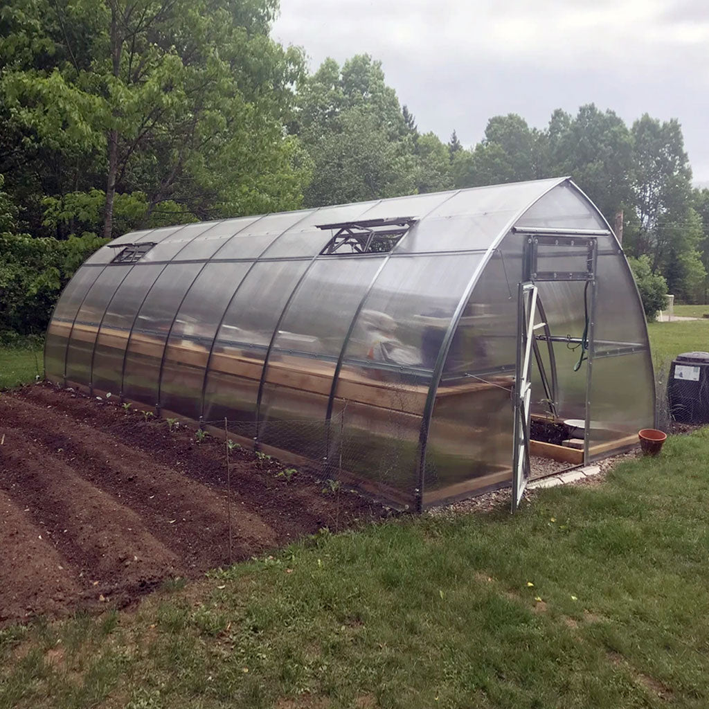 Sungrow DIY Greenhouse Kit 10 x 26 ft. with 6mm Double-Wall Polycarbonate Panels and Galvanized Steel Frame
