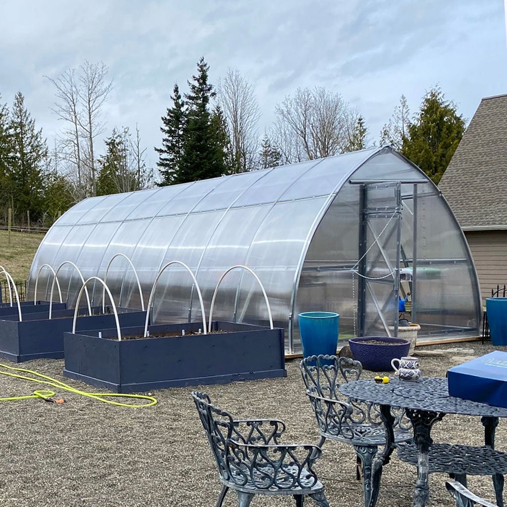 Sungrow DIY Greenhouse Kit 10 x 26 ft. with 6mm Double-Wall Polycarbonate Panels and Galvanized Steel Frame