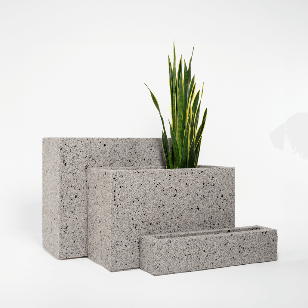ProTone Fiberglass Rectangle Planter Collection - 14" Wide