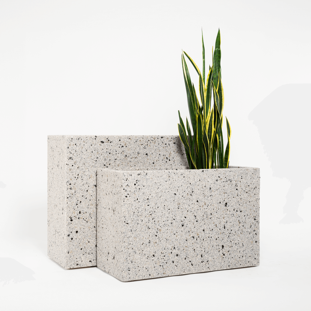 ProTone Fiberglass Rectangle Planter Collection - 14" Wide