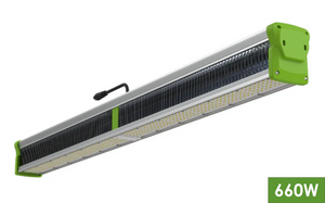 TotalGrow 660W High Intensity LED Grow Light for greenhouses and indoor cultivation with slim waterproof design and daisy-chain compatibility